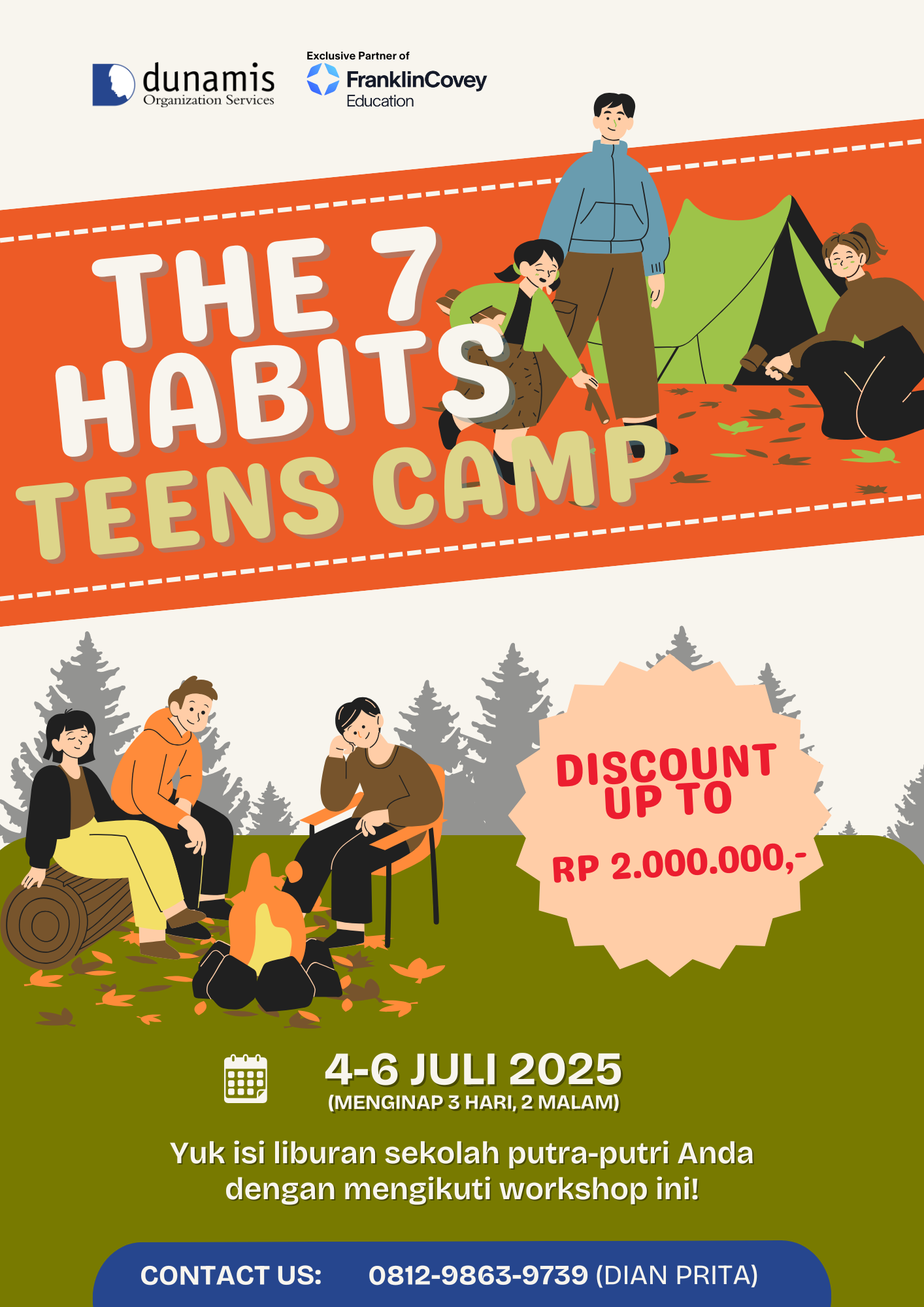 Flyer 7H Teen Camp Juni 2025
